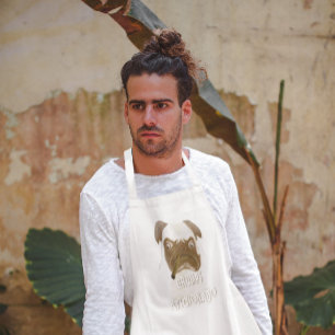 Personalized Grumpy AFICIONADO Puggy Cigar Förkläde