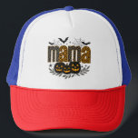 Personalized Halloween Mama – Cute Spooky Keps<br><div class="desc">Top off your spooky style with this Personalized Halloween Mama trucker hat! Designed with fun Halloween graphics like pumpkins, bats, and ghosts, this custom hat adds the perfect touch of festive flair for any Halloween-loving mom. Personalize it with your name or your little monsters’ names for a one-of-a-kind accessory. Lightweight,...</div>