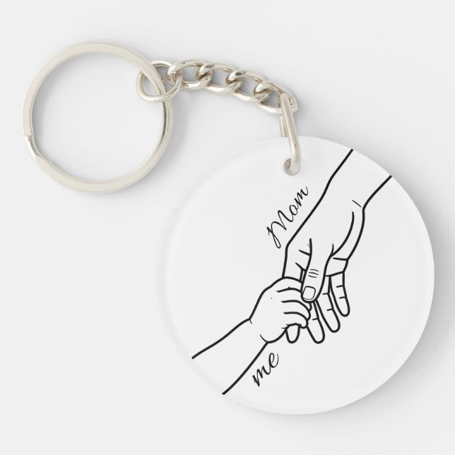 Personalized Hand Holding Keychain (Framsidan)