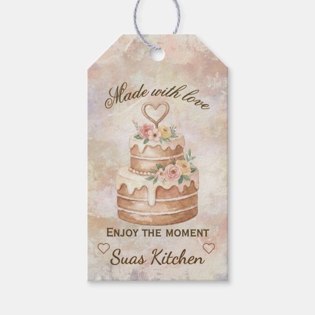 Personalized Handmade- Love custom kitchen lable Presentetikett (Framsidan)