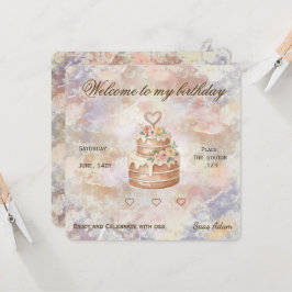 Personalized Handmade- Love custom visit lable Inbjudningar