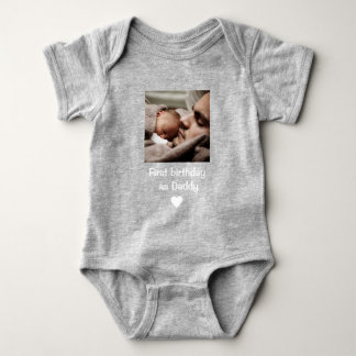 Personalized Happy 1st birthday as my daddy photo  T Shirt