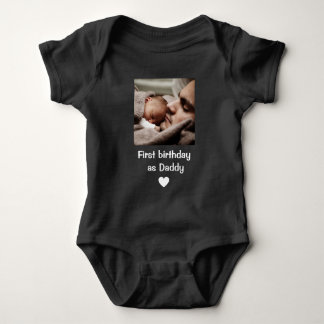 Personalized Happy 1st birthday as my daddy photo  T Shirt