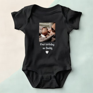 Personalized Happy 1st birthday as my daddy photo T Shirt
