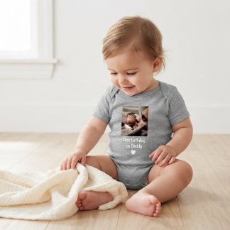 Personalized Happy 1st birthday as my daddy photo T Shirt