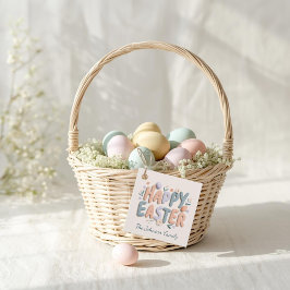 Personalized Happy Easter Favor Tags Gåvor Etiketter