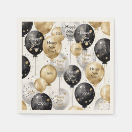 Personalized Happy New Year Party Napkin Pappersservett
