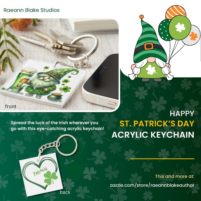 Personalized Happy St. Patrick's Day Acrylic  (Skapare uppladdad)