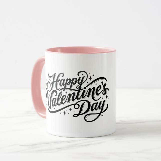 Personalized Happy Valentine's Day Custom Mug Mugg (Framsida vänster)