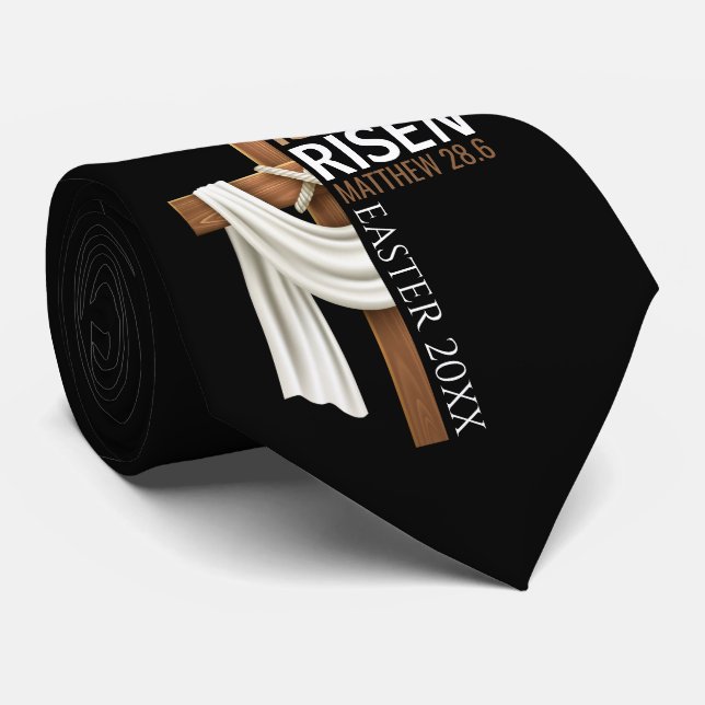 Personalized He Is Risen Vintage Easter Cross Slips (Rullad)