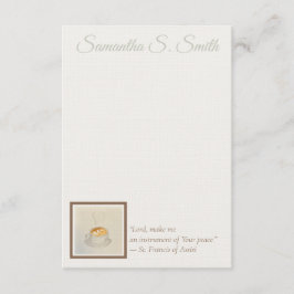 Personalized Heart Coffee Cup Flat Note Card Inbjudningar