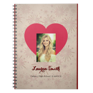 Personalized Heart Photo Spiral Notebook Anteckningsbok
