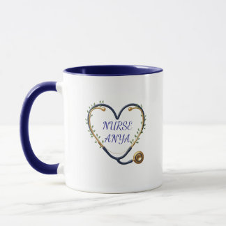 Personalized Heart Stethoscope Mug Mugg