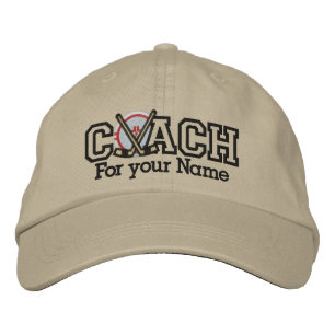 Personalized Hockey Coach with your name Broderad Keps