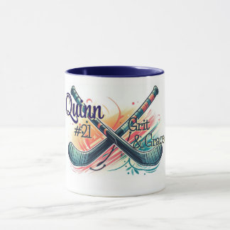 Personalized Hockey Player Mug Mugg