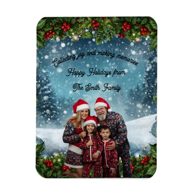 Personalized Holiday Card Magnet (Vertikal)