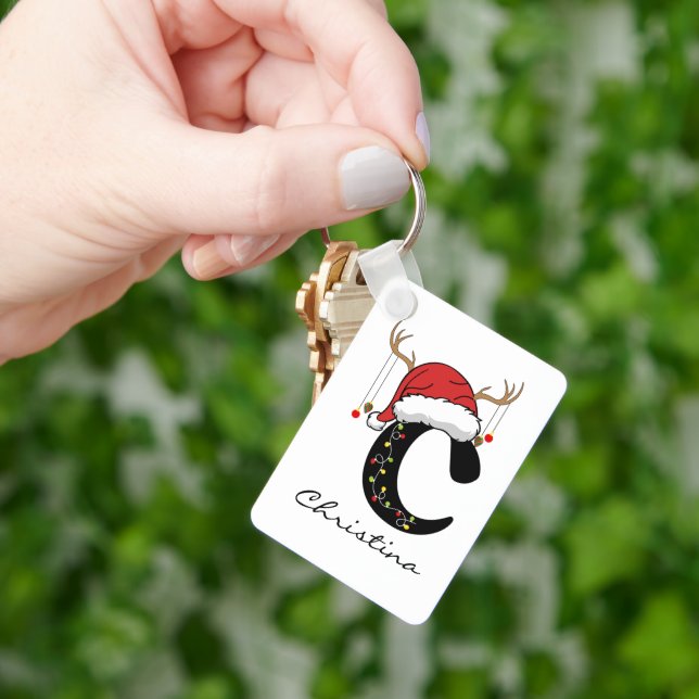 Personalized Holiday Keychain for Mom or Grandma Nyckelring (Hand)