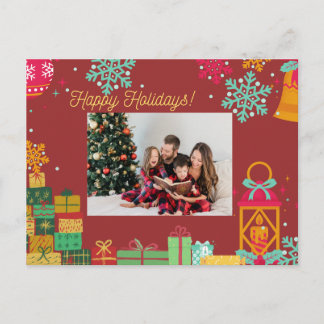 Personalized Holiday Postcard – Add Your Photo Helg Vykort