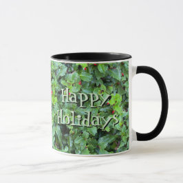 Personalized Holly Berry Christmas Holiday Gift Mu Mugg
