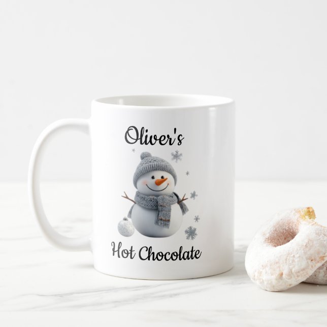 Personalized Hot Chocolate Mug for Kids Kaffemugg (Med munk)