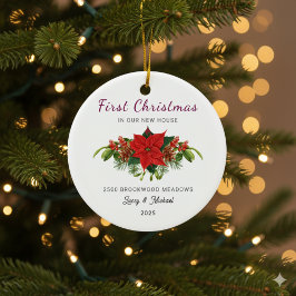 Personalized Housewarming Holiday Keepsake Julgransprydnad Keramik