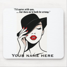 Personalized humorous mouse pad musmatta