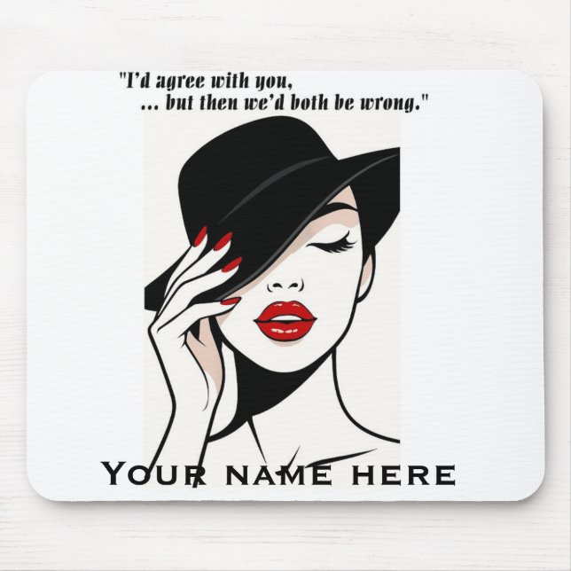 Personalized humorous mouse pad musmatta (Framsidan)