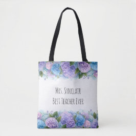 Personalized Hydrangea Teacher Thank You Tygkasse