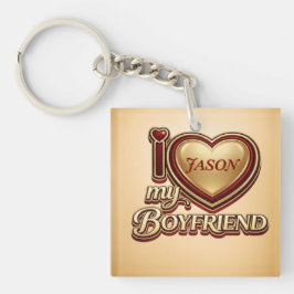 Personalized I Love My Boyfriend Custom Name