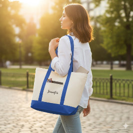 Personalized Impulse Tote With Custom Signature Tygkasse