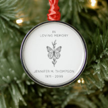 Personalized In Loving Memory Butterfly