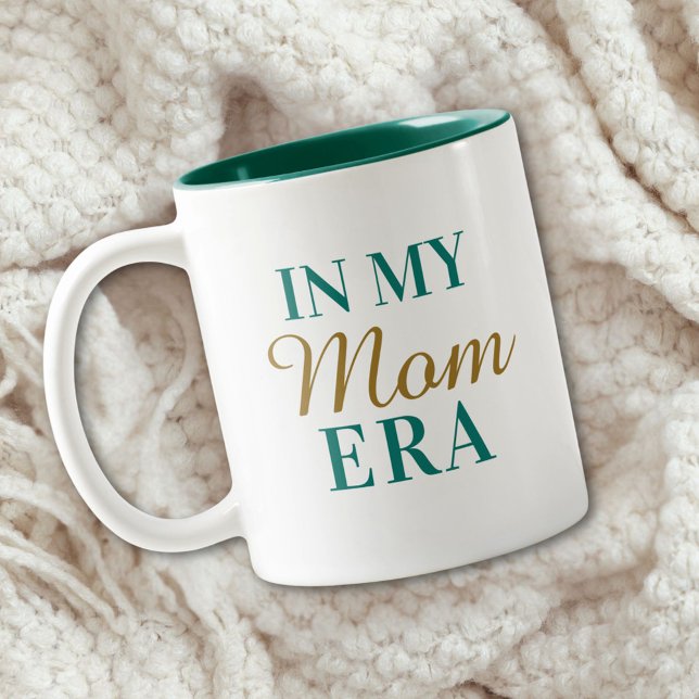 Personalized In My Mom Era Quote Mothers Day Två-Tonad Mugg (On a blanket)