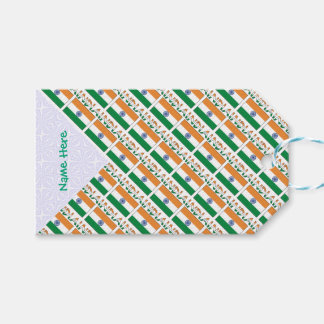 Personalized India Tiled  Presentetikett