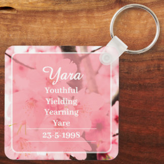 Personalized Initial Name Traits Keychain Gift Nyckelring