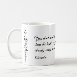 Personalized Inspirational Quote Mug Kaffemugg
