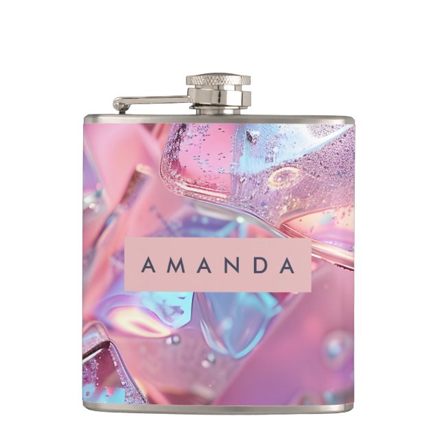 Personalized Iridescent Pink Ice with Shimmer Fickplunta (Framsidan)