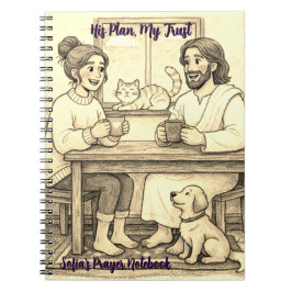 Personalized Jesus With Us Sepia Faith Notebook  Anteckningsbok