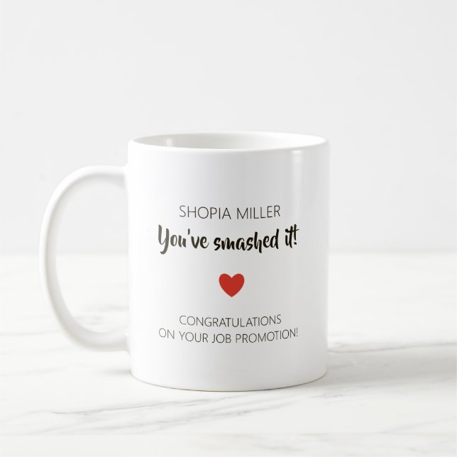 Personalized Job Promotion – You’ve Smashed It Kaffemugg (Vänster)