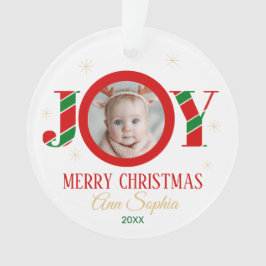 Personalized Joy Christmas Photo