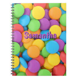 Personalized Joy Drops Notebook | Candy Theme Anteckningsbok