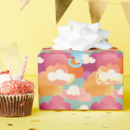 Personalized Joyful Watercolor Wrapping Paper Presentpapper