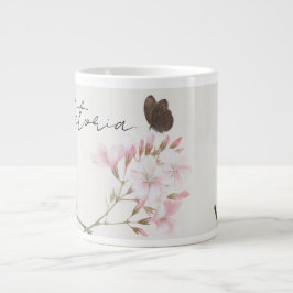 Personalized Ju Lian Design Floral Butterfly Mug Jumbo Mugg