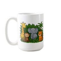 Personalized Jungle Animal Mug – Fun Teacher Gift 