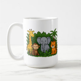Personalized Jungle Animal Mug – Fun Teacher Gift  Kaffemugg