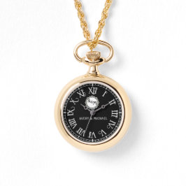 Personalized Keepsake Couple’s Monogram Armbandsur