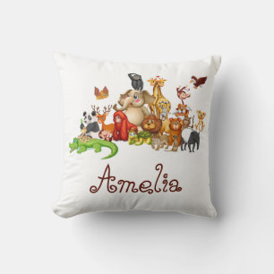 Personalized Kid's animals Kudde