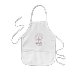 Personalized Kids Apron/Whimsical Tree with Owl Barnförkläde