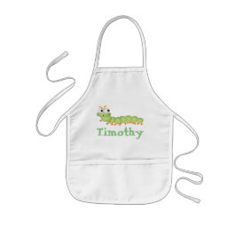Personalized Kids Apron/Worm Barnförkläde
