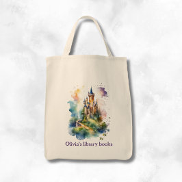 Personalized Kid's Castle Library Book Tygkasse