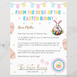 Personalized Kids Letter from Easter Bunny Reklamblad